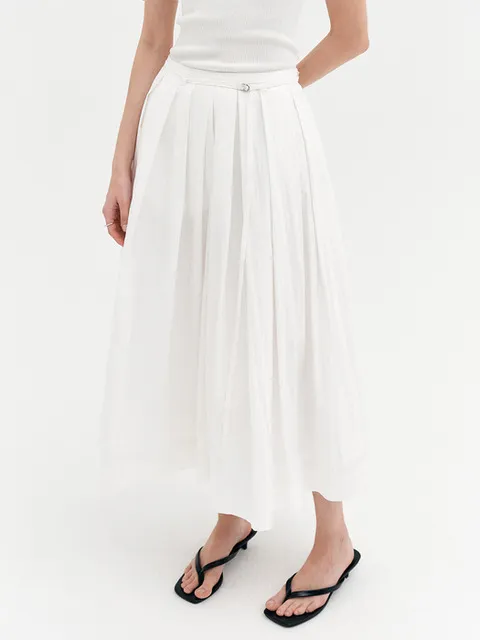 플로라 플레어 롱 스커트 / FLORA FLARE LONG SKIRT_2colors
