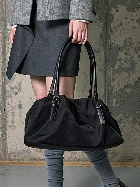 Shirring Hobo Bag Black (KE61D3M015)