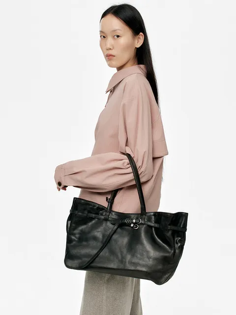 GRANDMA USED BAG LARGE_black pull-up