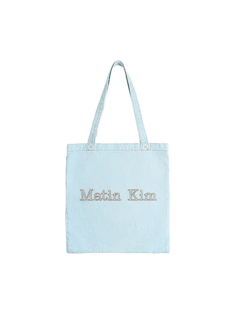 MATIN STITCH DENIM ECOBAG IN SKY