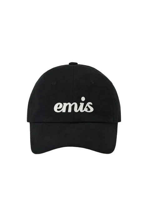 APPLIQUE BALL CAP-BLACK