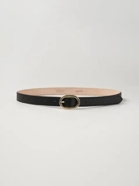 NICHE BRASS BELT_BLACK