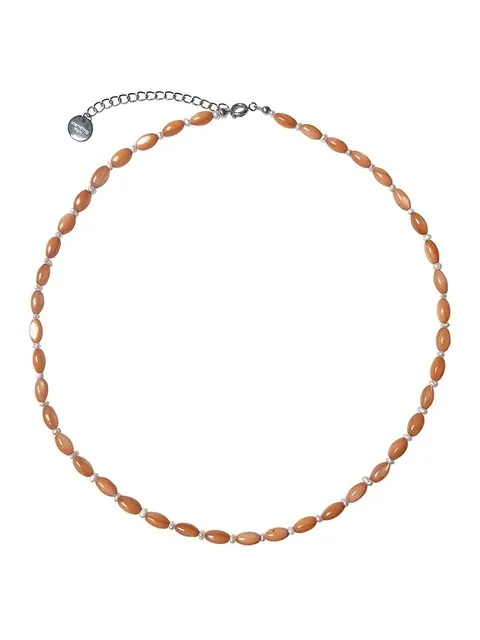 coral jewel necklace O5