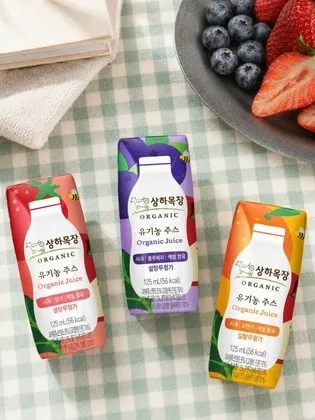 상하목장 유기농 케일주스 125ml 3종 혼합 48팩