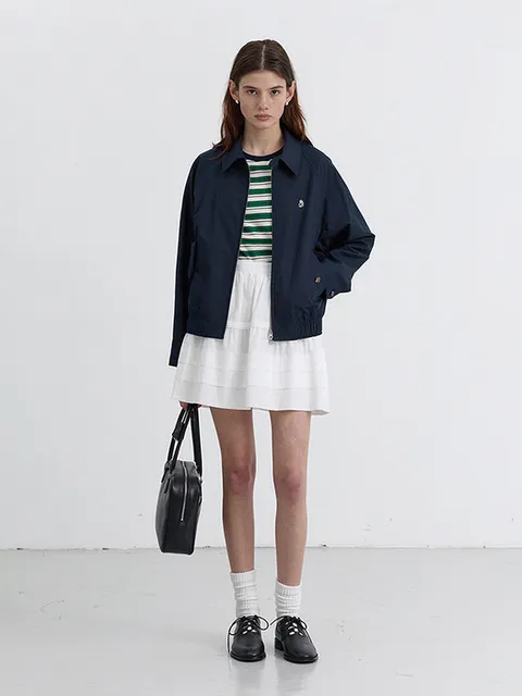 UNISEX SUMMER HARRINGTON JACKET FRENCH NAVY_UDJU5B122N2