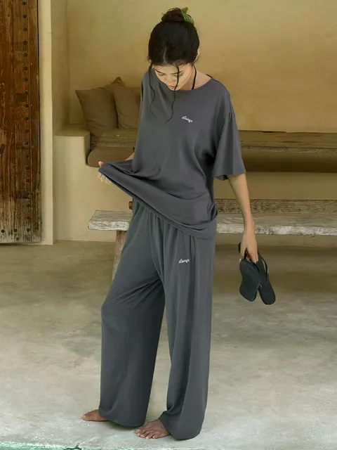 Everyday Easy T shirt Pants set (3color)