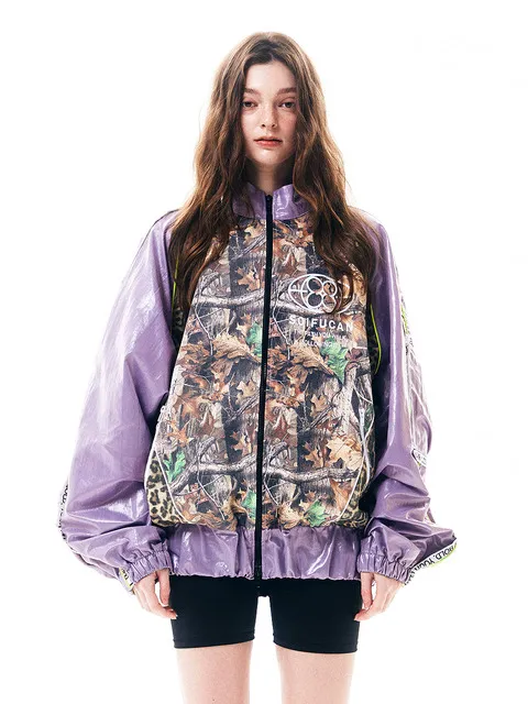 Overshell Camo Jumper 오버핏 카모 유광 점퍼
