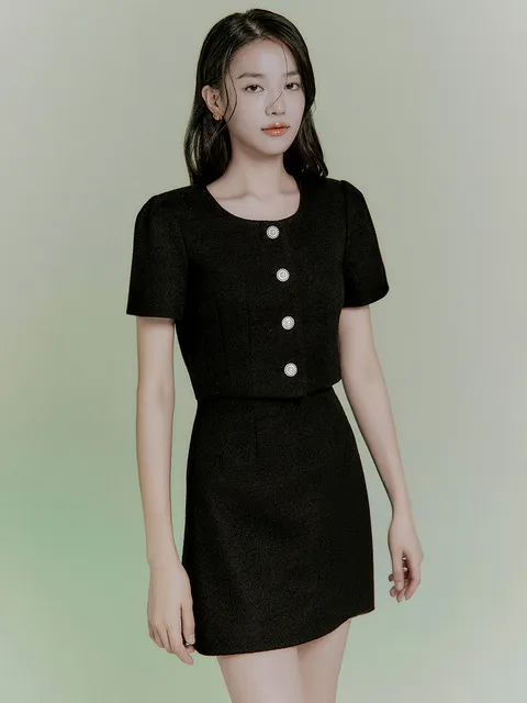Mona tweed jacket(2colors)