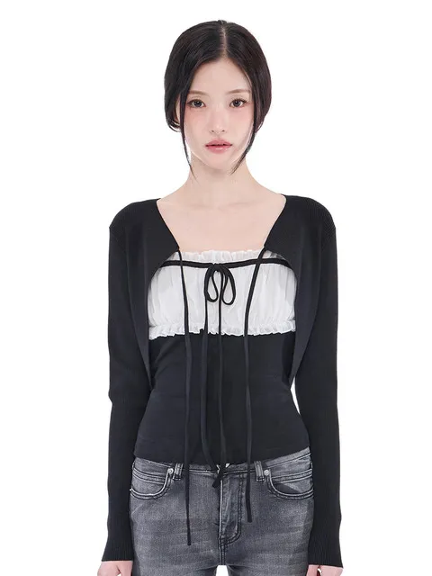 Chiffon Ribbon Sleeveless (3Colors)