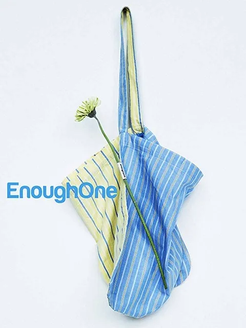 Loopback Eco Bag In Blue Stripe