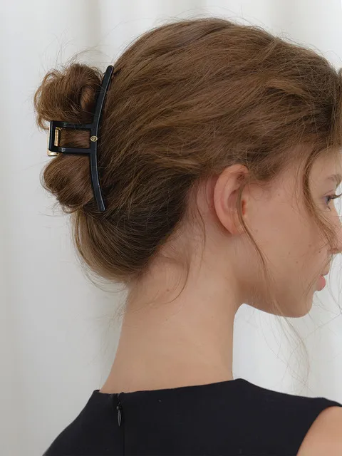 square metal point hair clip_colors HC015