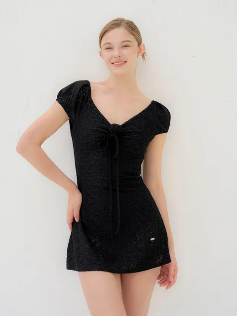 Roman Puff Swimwear (코사지 제공) / Black(3color)