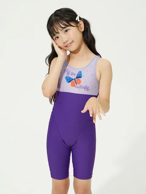 버터플라이 아동 4부 반신 레이서백 A4BG1GL04PPL
