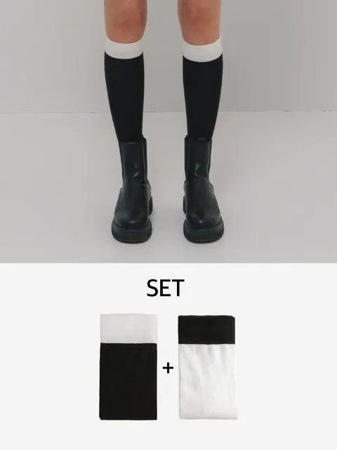 Basic Coloring Knee socks set