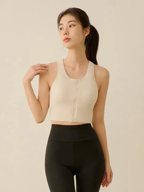 스무브 풀커버 집업 스포츠브라