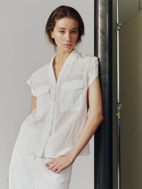 Giselle Shirt Pearl White