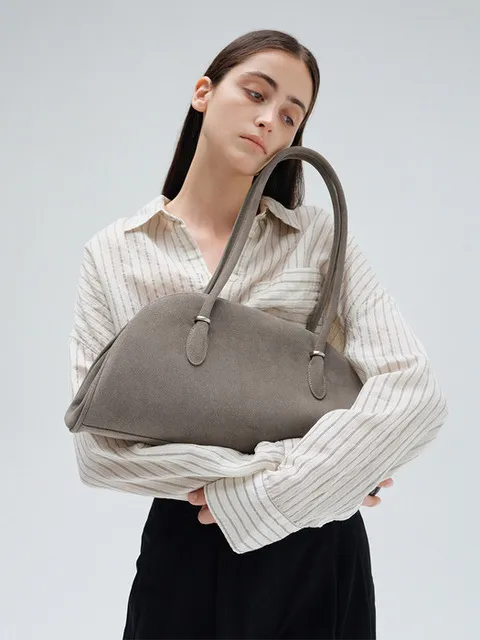 ANNEAU FRAME BAG (SUEDE GREY)
