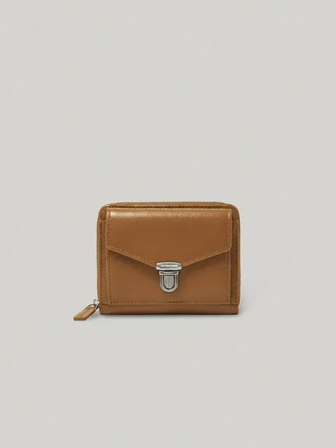 PORTE ZIPPER WALLET ALMOND - VINTAGE