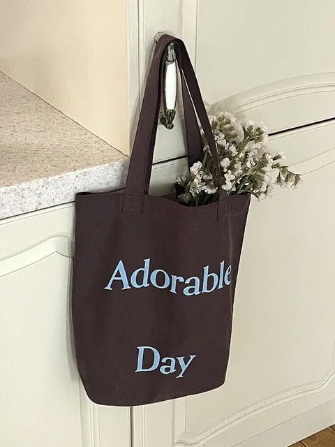 Adorable Day Bag - Mocha 에코백