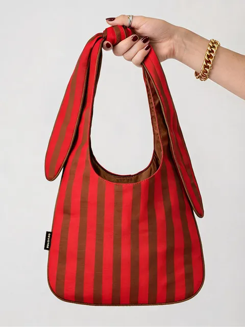 TIELO BAG CRIMSON RED 타일로백 크림슨 레드 매듭 숄더백