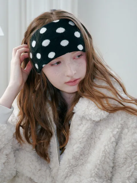Dot Pattern Hairband (2 Colors)