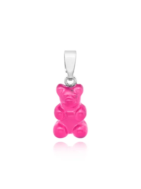NOSTALGIA BEAR-LOLLIPOP-CLASSIC CONNECTOR SILVER 노스텔지아 베어 클래식 롤리팝 실버 펜던트 참