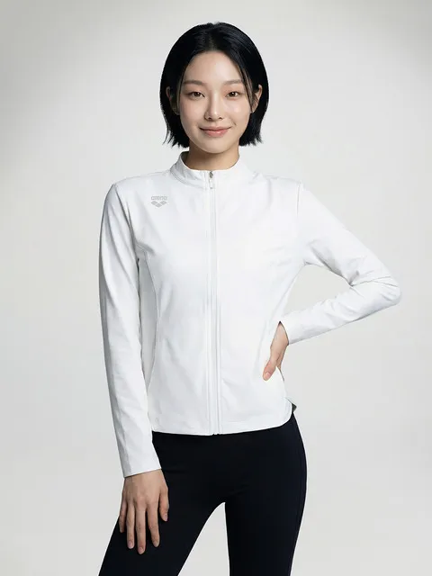 솔라랩 여성 집업 래쉬가드 A6BL1QR14WHT