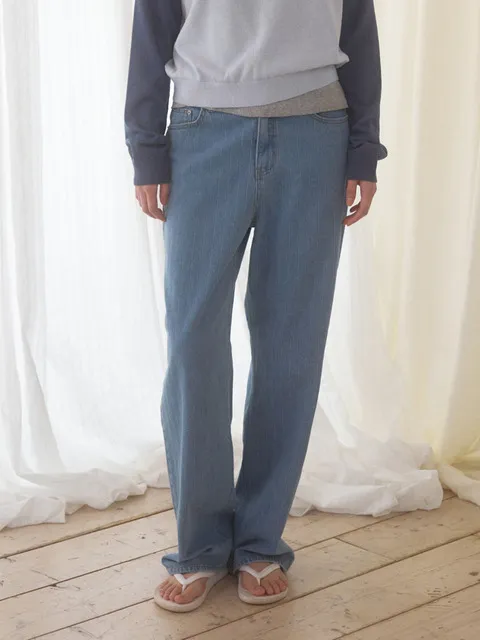 SAIL STRIPE JEANS_BLUE