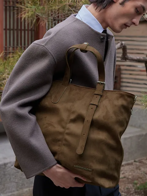 NO.52 TOWER TOTE BAG _ BROWN