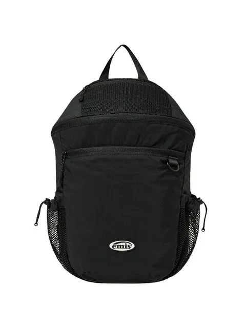 MESH NYLON BACKPACK-BLACK