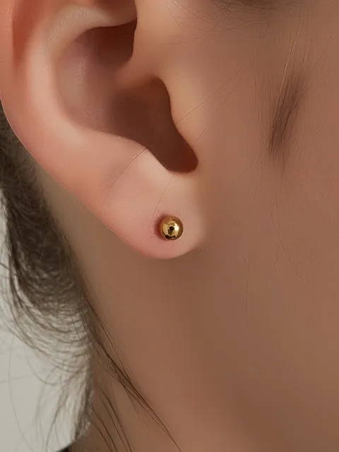 14K GF 베이직 볼 귀걸이 ELGPEE525