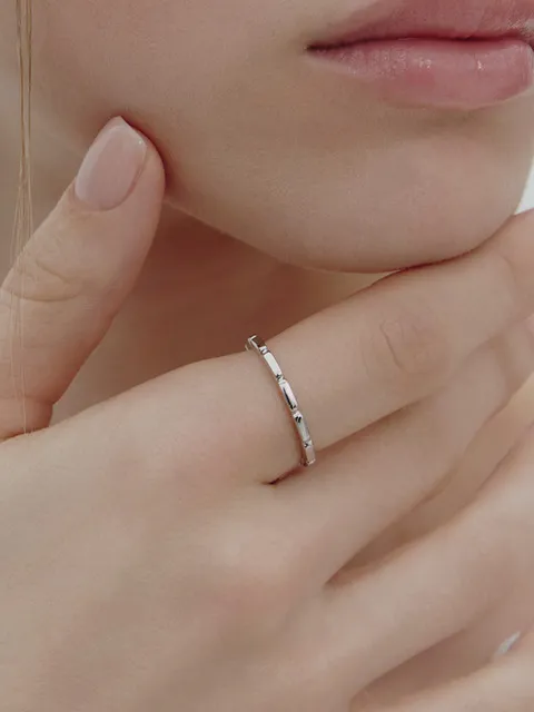 아이스블록 실버(W) 반지 S HL2R64223W9