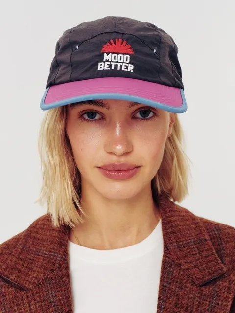 SUNRISE CAMP CAP CHARCOAL PURPLE