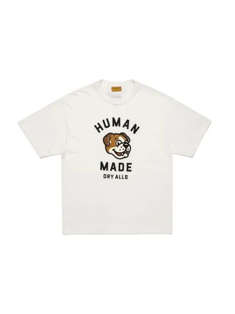 26SS 휴먼메이드 반팔 티셔츠 HM31TE011 WHITE DOM