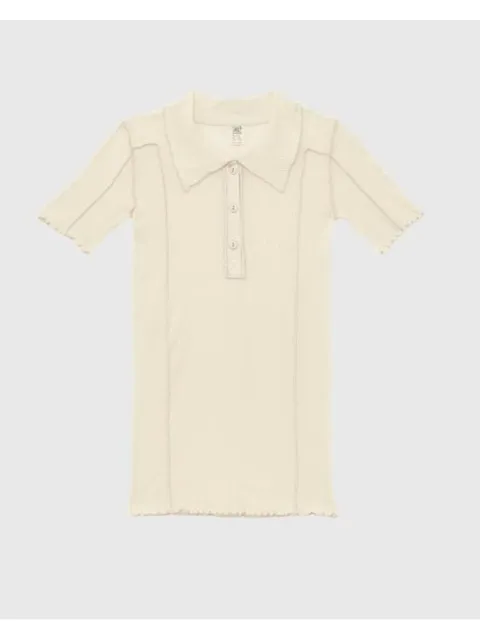 26SS 베이스레인지 오마토 폴로 티셔츠 TTOMPCRSU26 OFF WHITE DOM