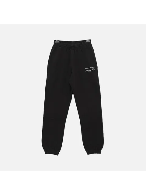 마틴로즈 프린트로고 슬림 레그 트랙 남성 팬츠 CMR607FL BLACK