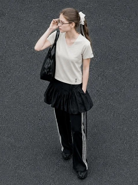 KOMMUN LINEN SHORT SLEEVED T SHIRT IVORY