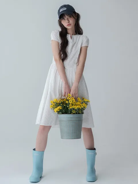BREEZE FRILL DRESS_WHITE