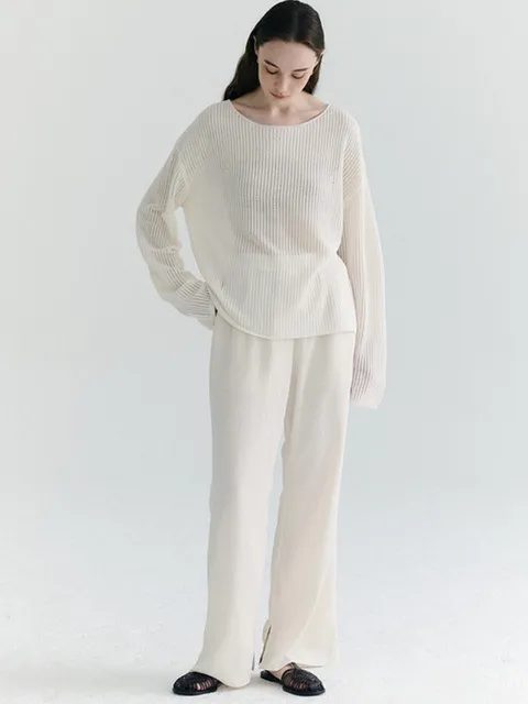 Slit Wrinkle Banding Pants_3color