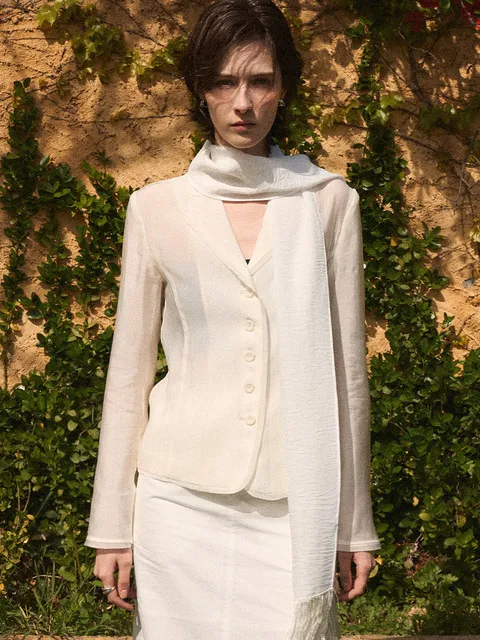 Eyelet Jacket_IVORY