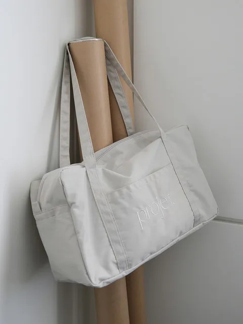 standard duffle bag 스탠다드 더플백 (light grey)