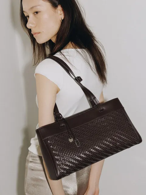 Elena Weaving Shoulder Bag_2Colors