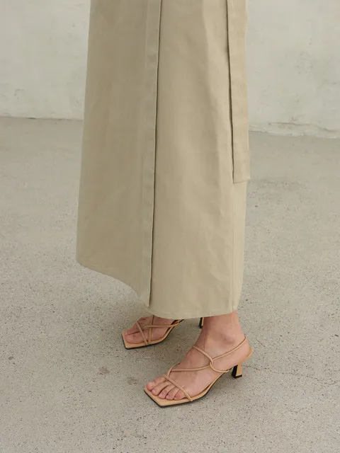Serena Sandals Leather Beige