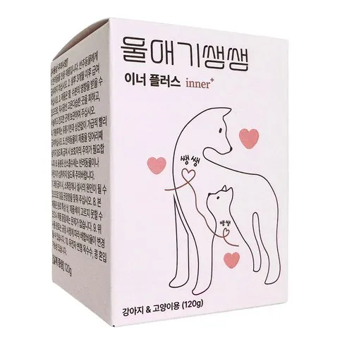 디어랩스 강아지 울애기쌩쌩 이너플러스 기관지 심장 신장 간 영양제