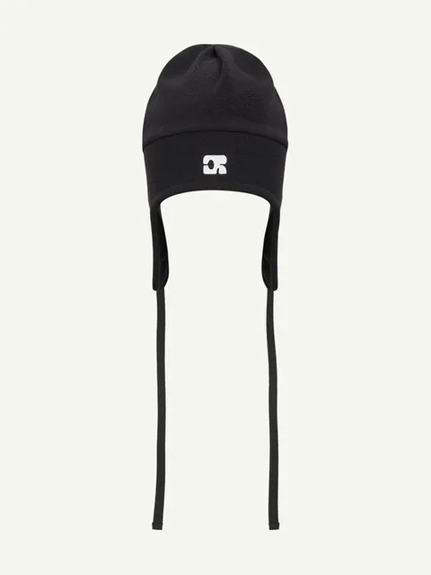 CR EMBLEM FLEECE EARFLAP_BLACK