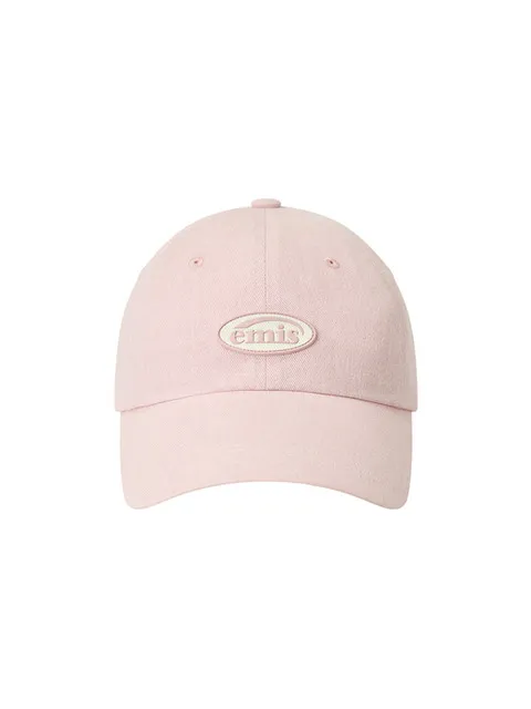 MINI RUBBER PATCH PIGMENT BALL CAP-BABY PINK