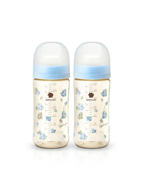 PPSU 수국 젖병 트윈팩 280ml(젖꼭지미포함)