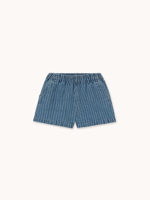 스트라이프 데님 쇼츠 SS26-338-T10