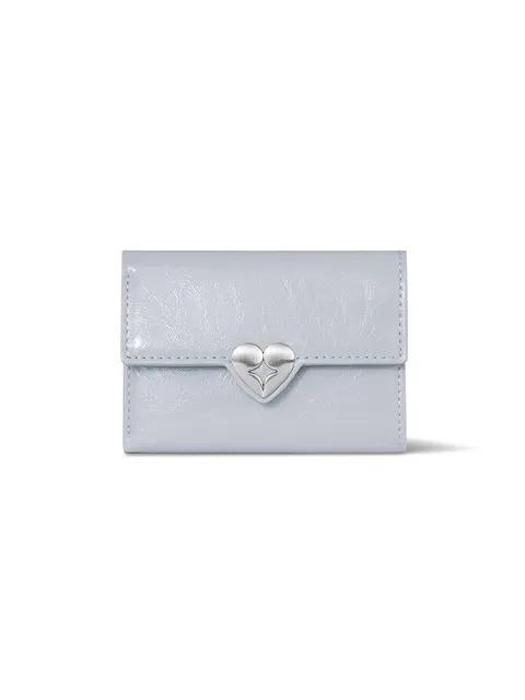 HEARTY FLAP WALLET - MISTY LAVENDER