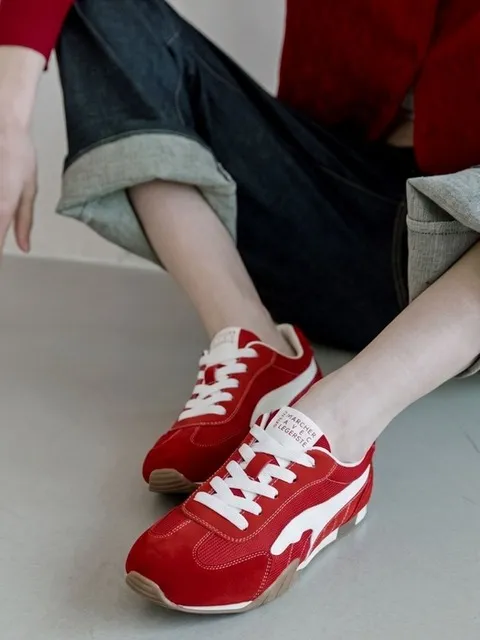 Tide Real Leather Softly Sneakers -WS9048 (2color)